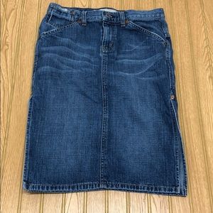 Guess Side Slit Denim Skirt 28 Waist